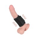 LoveToy Ridge Knights Ring Vibrating Penis Sleeve (Ø 3.7 cm) Black