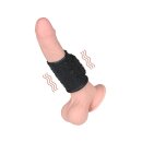 LoveToy Drip Knights Ring Vibrating Penis Sleeve  (Ø 3.7 cm) Black