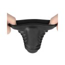 LoveToy Spiral Knights Ring Vibrating Penis Sleeve  (Ø 3.6 cm) Black