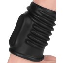 LoveToy Spiral Knights Ring Vibrating Penis Sleeve  (Ø 3.6 cm) Black