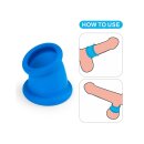 LoveToy Pinnacle Pro Tapered Squeeze Stretcher Blue