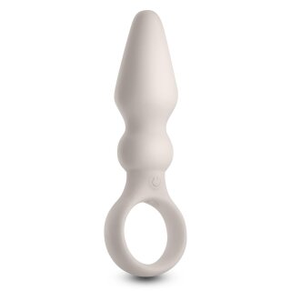 NS Novelties Lust-N-Dreams Bossa Anal Plug with Vibration White Ø 3 cm