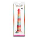 NS Novelties Colours Stacked Dildo Mehrfarbig 23 cm Ø 4,1 cm