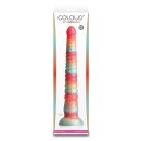 NS Novelties Colours Stacked Dildo Mehrfarbig 30,6 cm Ø 4,5 cm
