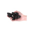 NS Novelties Renegade Triple Ace Kit Anal Plug Set 3-Piece Black Ø 4.5 cm