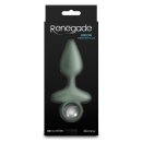 NS Novelties Renegade Orion Anal Plug with Vibration Green Ø 3.5 cm