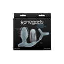 NS Novelties Renegade Pinnacle Anal Plug with Vibration and Penis Ring Grey Ø 3,7 cm