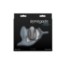 NS Novelties Renegade Pinnacle Anal Plug with Vibration and Penis Ring Grey Ø 3,7 cm