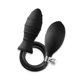 Ns Novelties Renegade Inflataplay Inflatable Plug Black 10.5 cm Ø 4 cm
