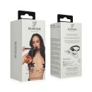 Bedroom Fantasies Ball Gag with Nipple Clamps Black