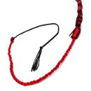 Kiotos Nylon Bullwhip Black & Red 120 cm