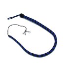 Kiotos Leather Whip Black & Blue 90 cm