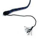 Kiotos Leather Whip Black & Blue 140 cm
