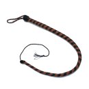 Kiotos Leather Whip Black & Brown 90 cm