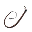 Kiotos Leather Whip Black & Brown 90 cm