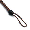 Kiotos Leather Whip Black & Brown 140 cm