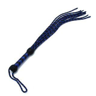 Kiotos Leather Whip Nine Tails Black & Blue
