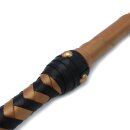 Kiotos Sultan Peitsche aus Leder Schwarz Gold