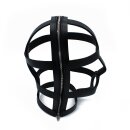 Kiotos Black Leather Head Cage with Zipper