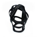 Kiotos Black Leather Head Cage with Zipper