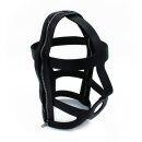 Kiotos Black Leather Head Cage with Zipper