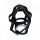 Kiotos Black Leather Head Cage with Zipper