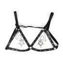 Kiotos Heart Nipple Clamps Tinkling Bells & Leather Harness