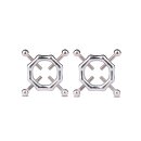 Kiotos Hexagon Nipple Clamps Bells & Leather Harness