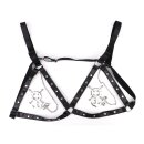 Kiotos Anchor Nipple Clamps with Bells & Studded Harness