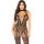 Leg Avenue Flower Print Mesh Bodystocking Black One Size