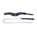 Venice Collection Collar with Leash Black