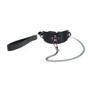 Venice Collection Collar with Leash Black