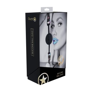 Venice Collection Silicone Ball Gag Black