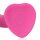 Loveline Non-Phallic Vibrating Dildo - Medium - Powerful Pink