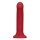 Loveline Non-Phallic Vibrating Dildo - Large - Raspberry Red
