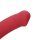 Loveline Non-Phallic Vibrating Dildo - Large - Raspberry Red