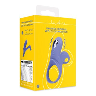 Loveline Vibrating Cockring with Clit Stimulation Tamiya Blue