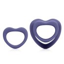 Loveline Heart Cockring Set Violet Storm