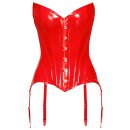 Black Level Vinyl Corset red S