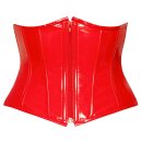 Black Level Vinyl Waist Cincher red M