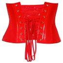 Black Level Vinyl Waist Cincher red L