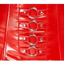 Black Level Vinyl Suspender Straps red M