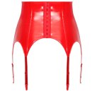 Black Level Vinyl Suspender Straps red 2XL