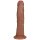 RealRock Vibrating Regular Curved Cock - 8 / 20,5 cm - Tan