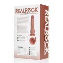 RealRock Vibrating Regular Straight Cock with Balls - 7 / 18 cm - Tan