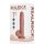 RealRock Vibrating Regular Straight Cock with Balls - 7 / 18 cm - Tan
