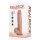 RealRock Vibrating Regular Straight Cock with Balls - 9 / 23 cm - Tan