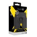 Shots-Ouch Xtreme Chastity Thong with Chain Detail Black