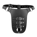 Shots-Ouch Xtreme Chastity Belt with Straps Black