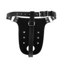 Shots-Ouch Xtreme Chastity Belt with Straps Black